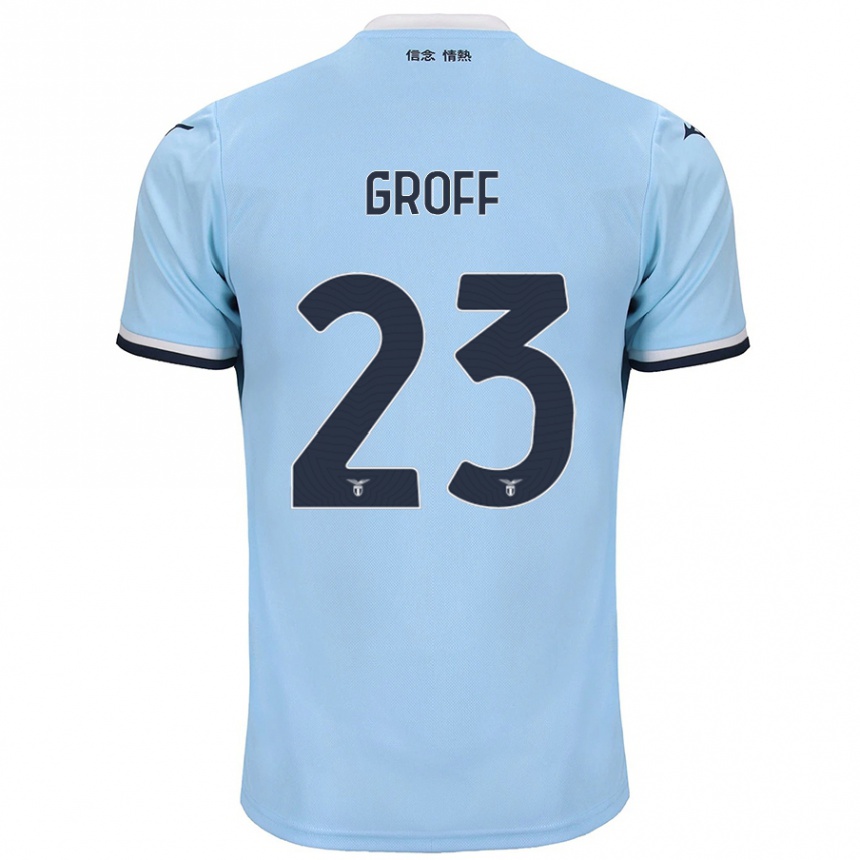 Niño Fútbol Camiseta Chiara Groff #23 Azul 1ª Equipación 2024/25 Argentina