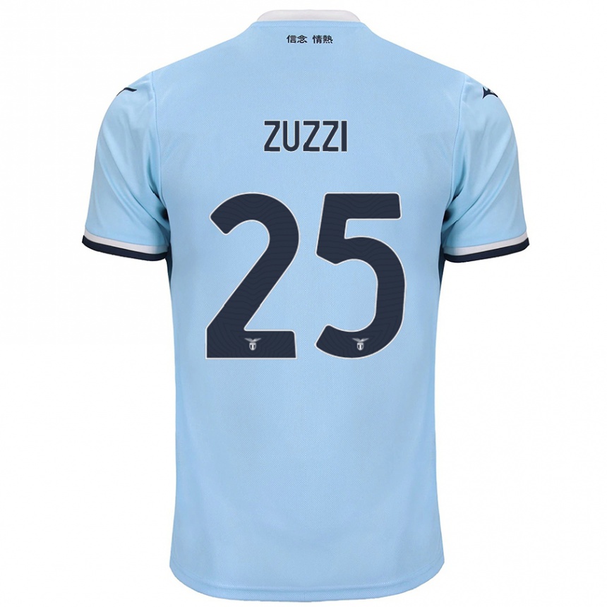 Niño Fútbol Camiseta Giorgia Zuzzi #25 Azul 1ª Equipación 2024/25 Argentina