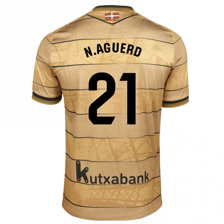 Niño Fútbol Camiseta Nayef Aguerd #21 Negro Blanco 2ª Equipación 2024/25 Argentina