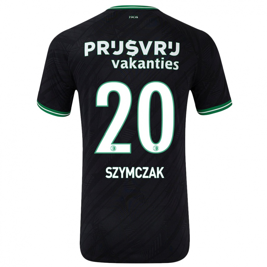 Niño Fútbol Camiseta Olivia Szymczak #20 Negro Verde 2ª Equipación 2024/25 Argentina