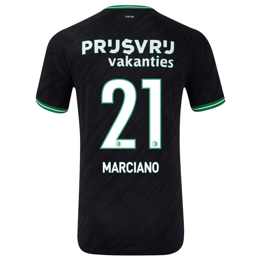 Niño Fútbol Camiseta Ofir Marciano #21 Negro Verde 2ª Equipación 2024/25 Argentina