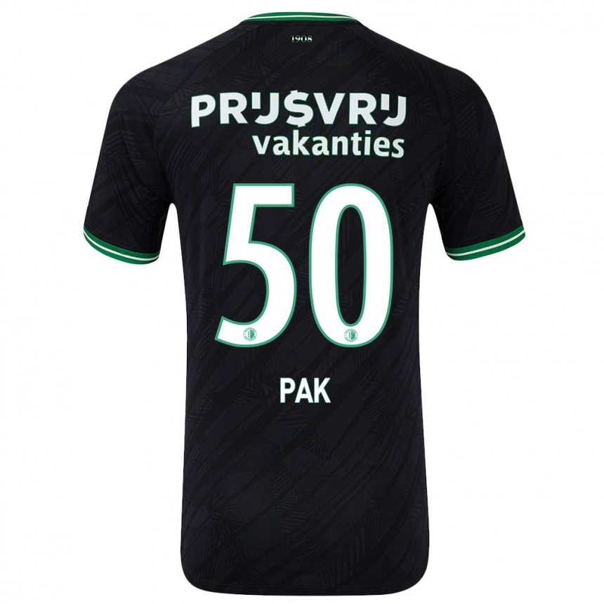 Niño Fútbol Camiseta Sam Pak #50 Negro Verde 2ª Equipación 2024/25 Argentina