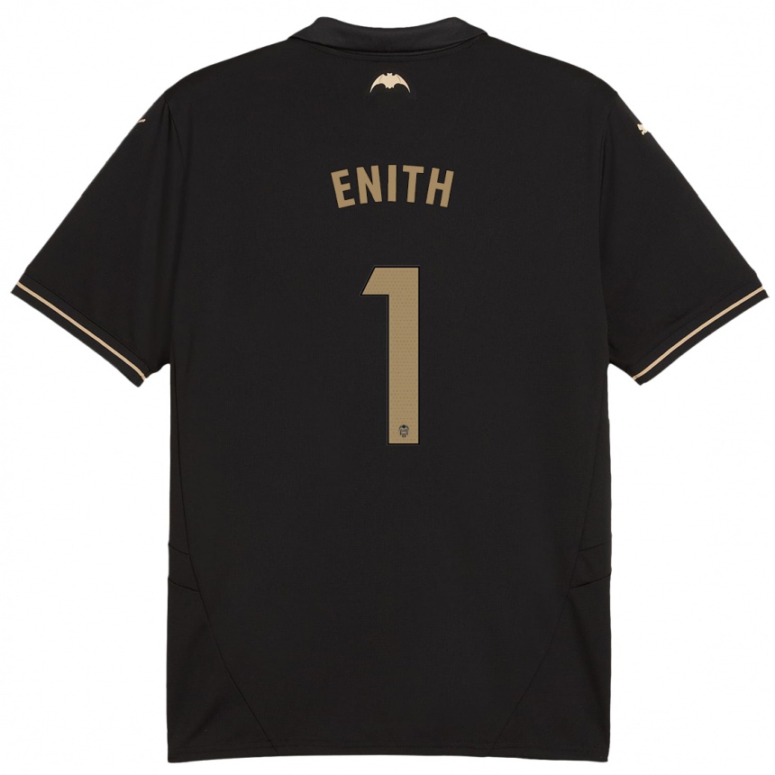 Niño Fútbol Camiseta Enith #1 Negro 2ª Equipación 2024/25 Argentina