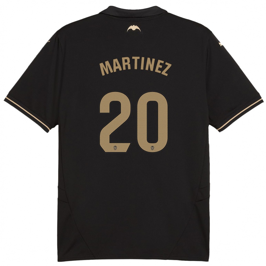 Niño Fútbol Camiseta Asun Martínez #20 Negro 2ª Equipación 2024/25 Argentina