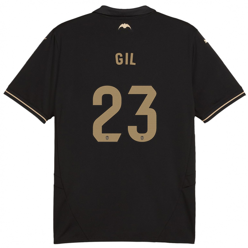 Niño Fútbol Camiseta Elena Gil #23 Negro 2ª Equipación 2024/25 Argentina