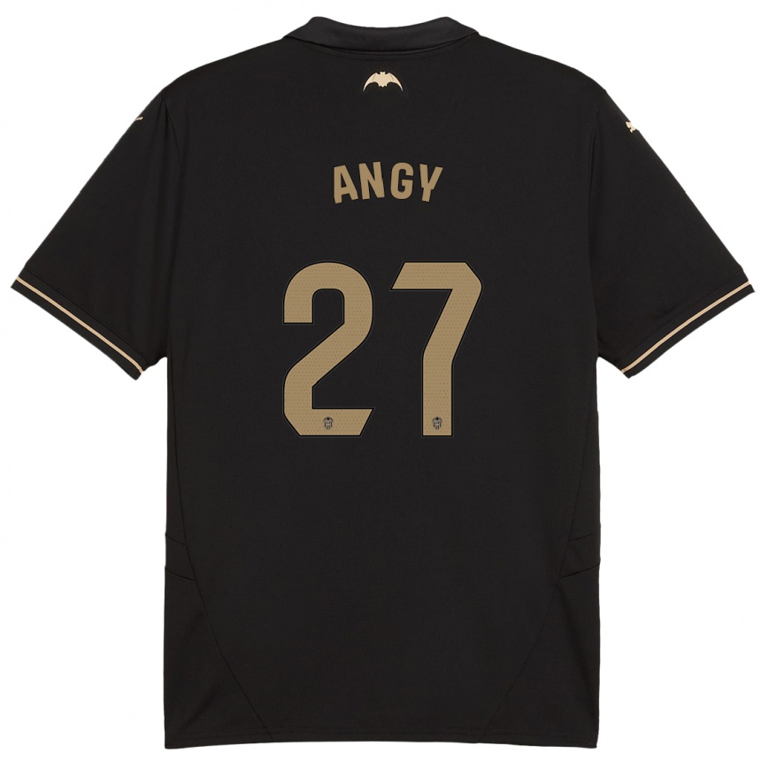 Niño Fútbol Camiseta Angy #27 Negro 2ª Equipación 2024/25 Argentina