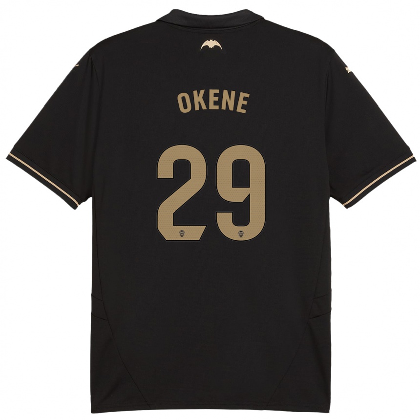 Niño Fútbol Camiseta Andrea Okene #29 Negro 2ª Equipación 2024/25 Argentina