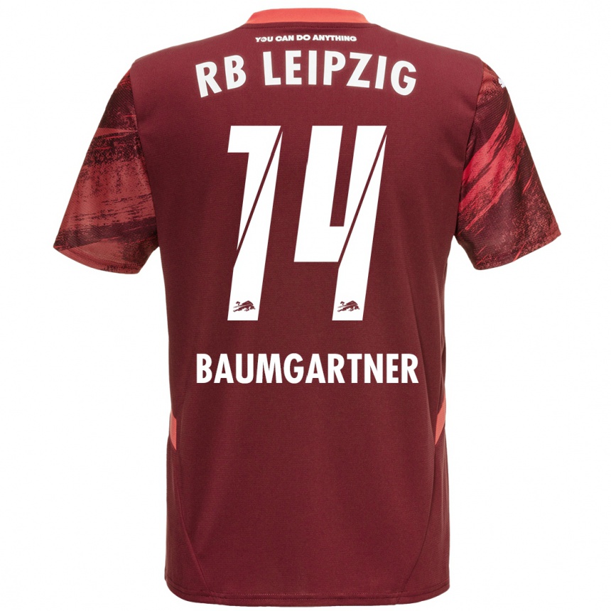 Niño Fútbol Camiseta Christoph Baumgartner #14 Borgoña 2ª Equipación 2024/25 Argentina