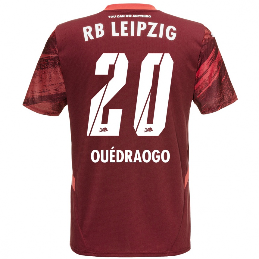 Niño Fútbol Camiseta Assan Ouédraogo #20 Borgoña 2ª Equipación 2024/25 Argentina