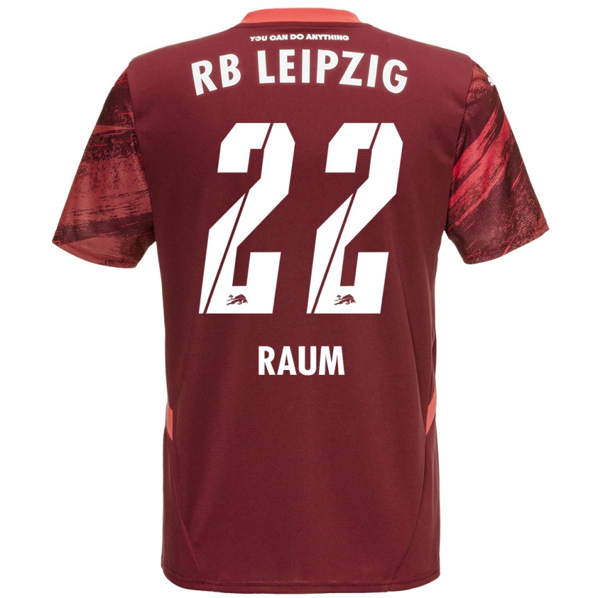 Niño Fútbol Camiseta David Raum #22 Borgoña 2ª Equipación 2024/25 Argentina