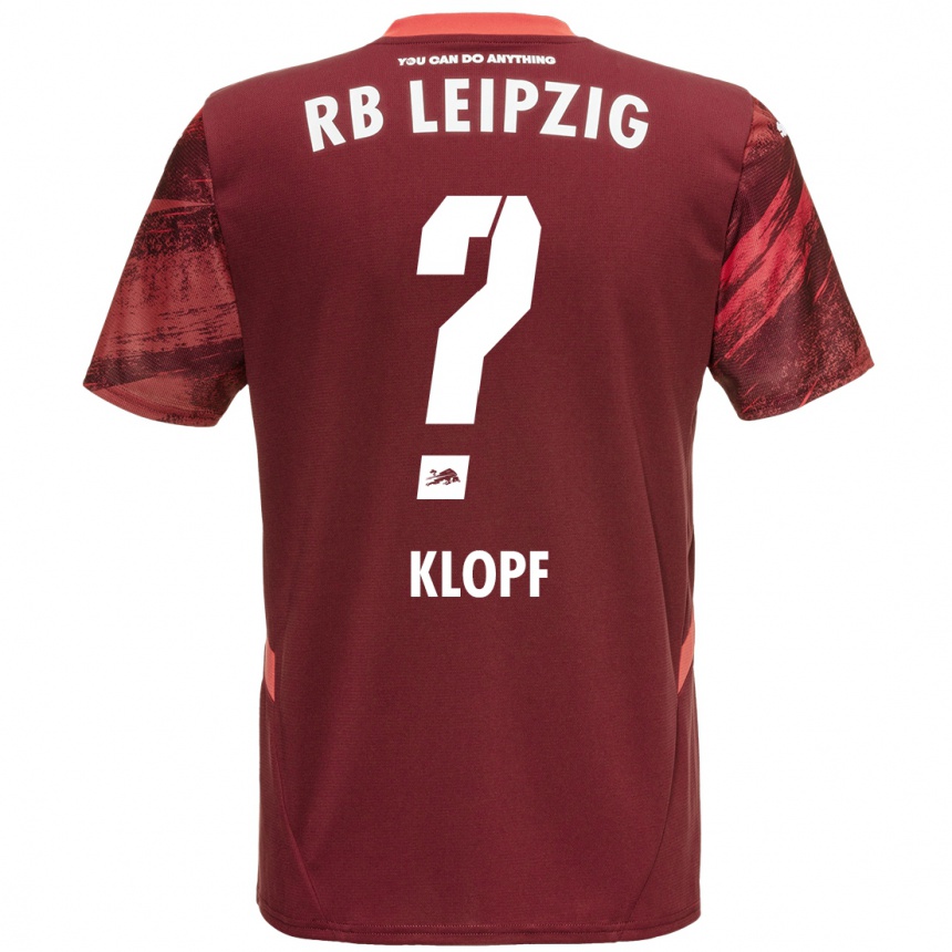 Niño Fútbol Camiseta Oskar Klopf #0 Borgoña 2ª Equipación 2024/25 Argentina