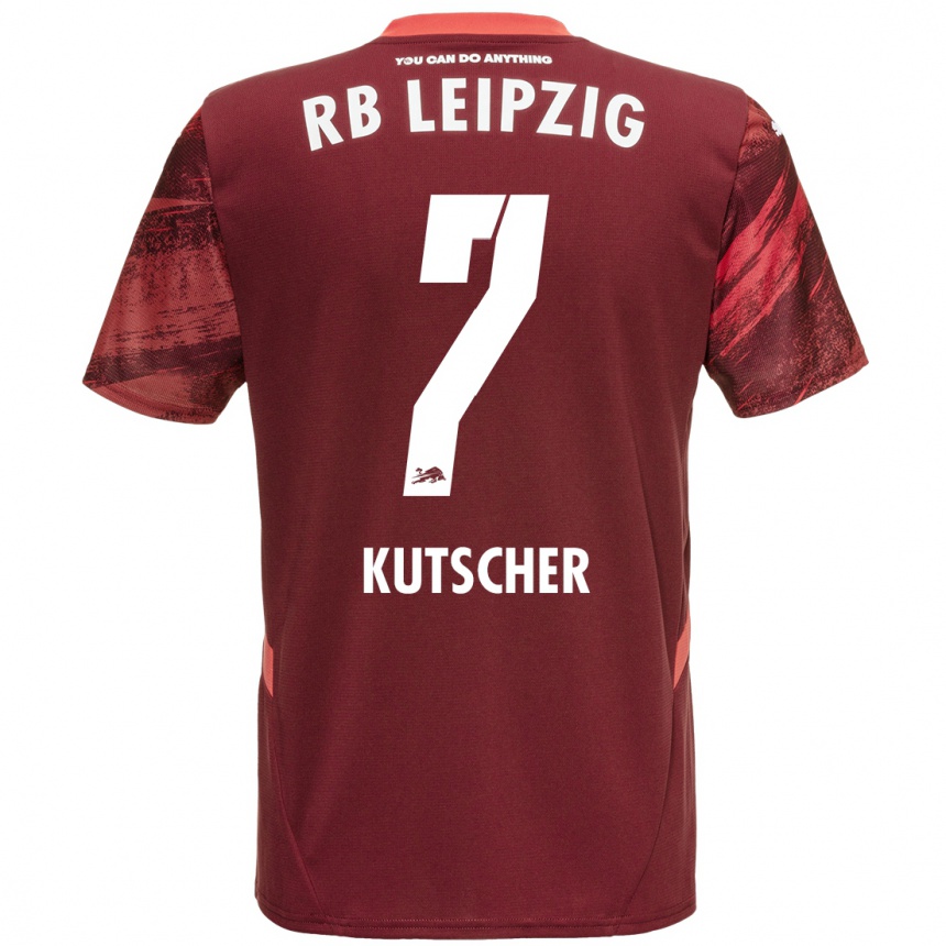 Niño Fútbol Camiseta Matthes Kutscher #7 Borgoña 2ª Equipación 2024/25 Argentina