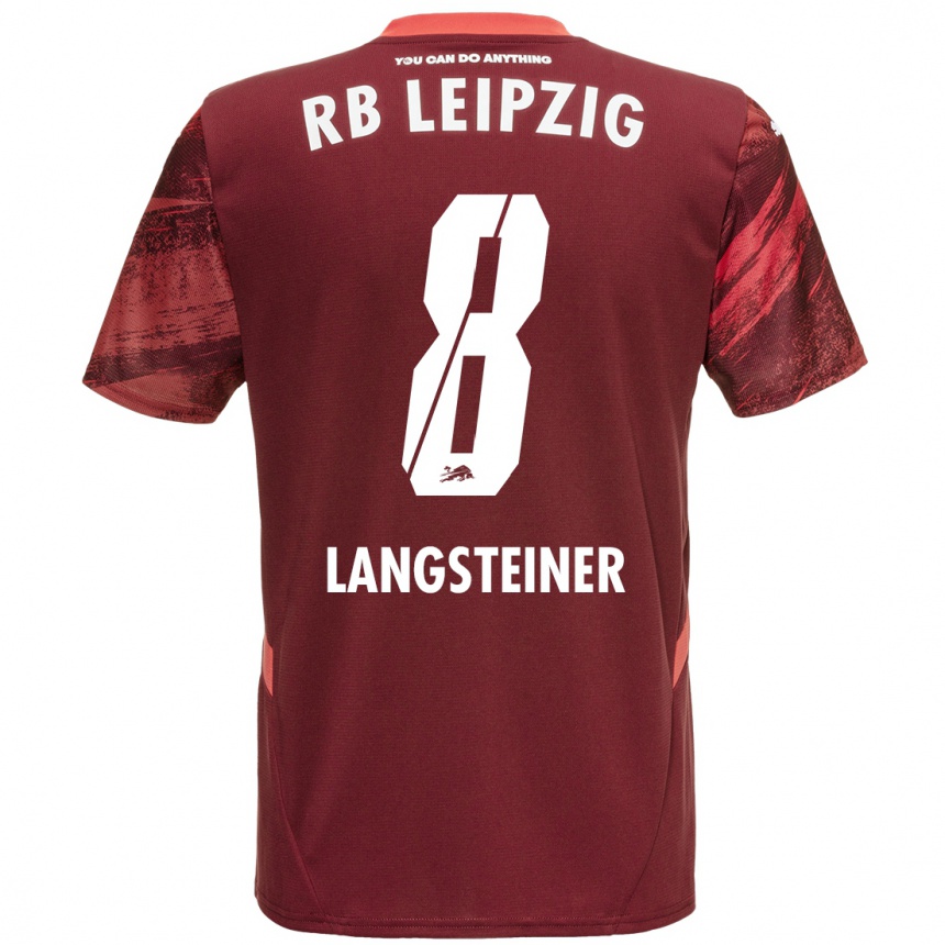 Niño Fútbol Camiseta Toni Langsteiner #8 Borgoña 2ª Equipación 2024/25 Argentina