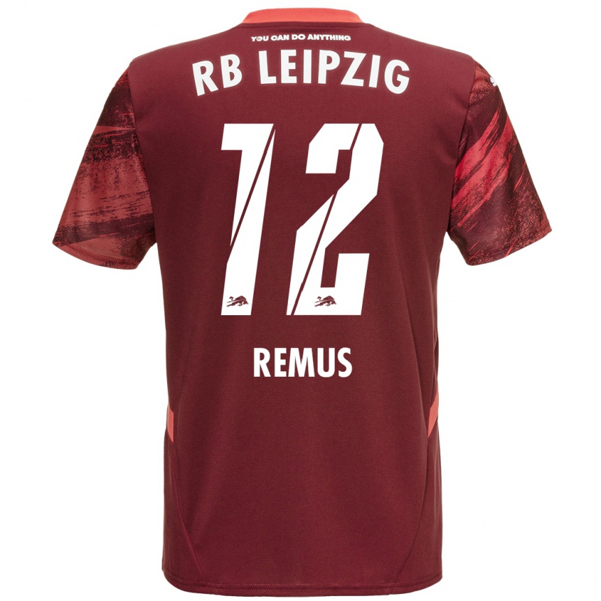 Niño Fútbol Camiseta Niklas Remus #12 Borgoña 2ª Equipación 2024/25 Argentina