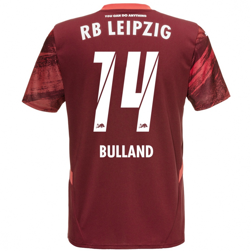 Niño Fútbol Camiseta Anton Bulland #14 Borgoña 2ª Equipación 2024/25 Argentina