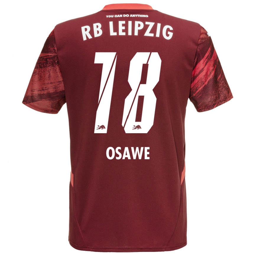 Niño Fútbol Camiseta Winners Osawe #18 Borgoña 2ª Equipación 2024/25 Argentina