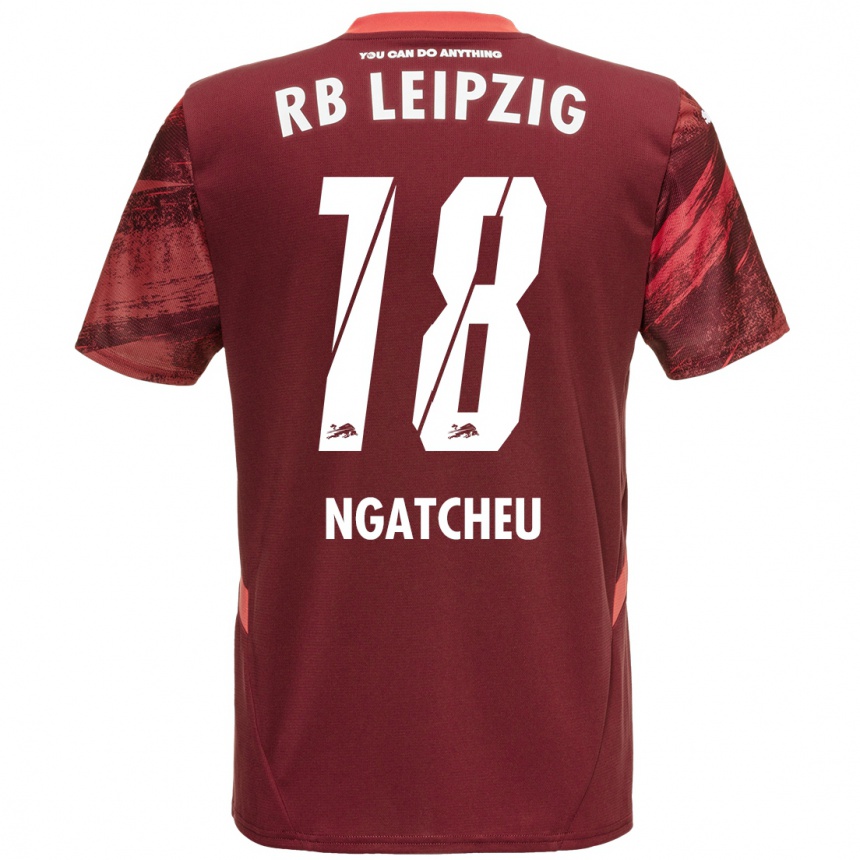 Niño Fútbol Camiseta Yohan Ngatcheu #18 Borgoña 2ª Equipación 2024/25 Argentina