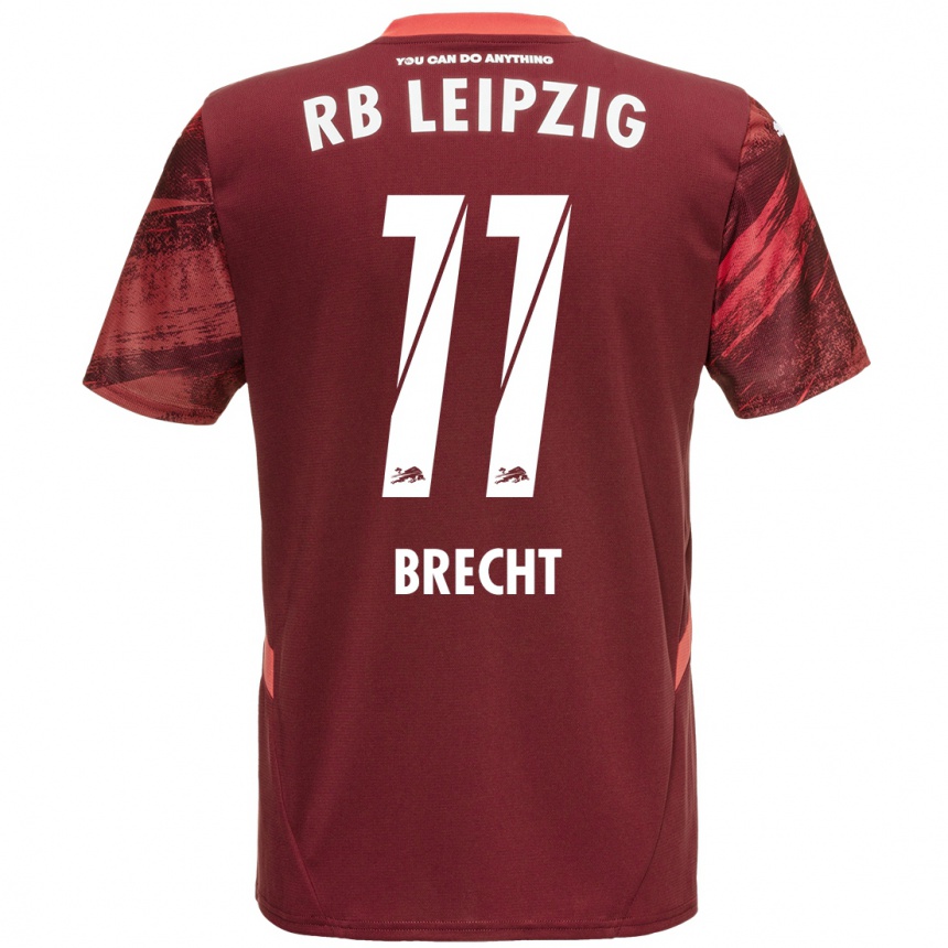 Niño Fútbol Camiseta Barbara Brecht #11 Borgoña 2ª Equipación 2024/25 Argentina