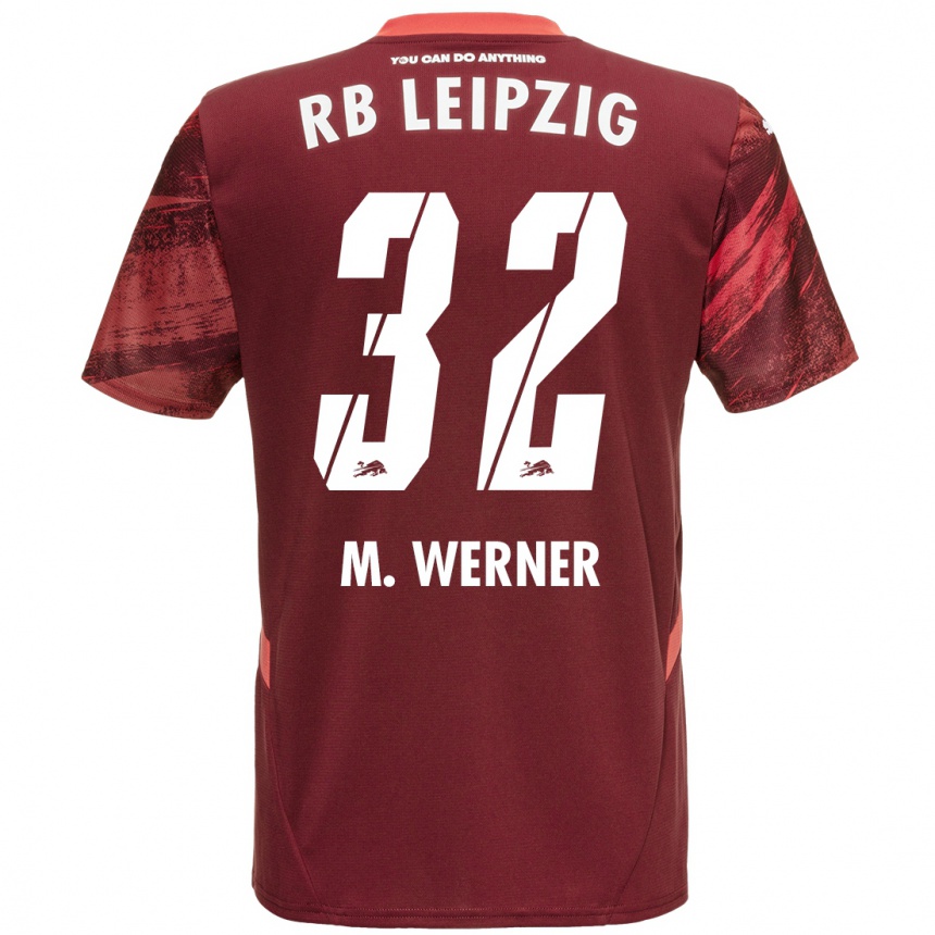 Niño Fútbol Camiseta Mia Werner #32 Borgoña 2ª Equipación 2024/25 Argentina