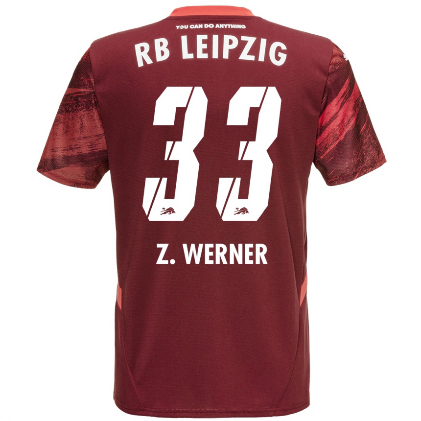 Niño Fútbol Camiseta Zoé Werner #33 Borgoña 2ª Equipación 2024/25 Argentina