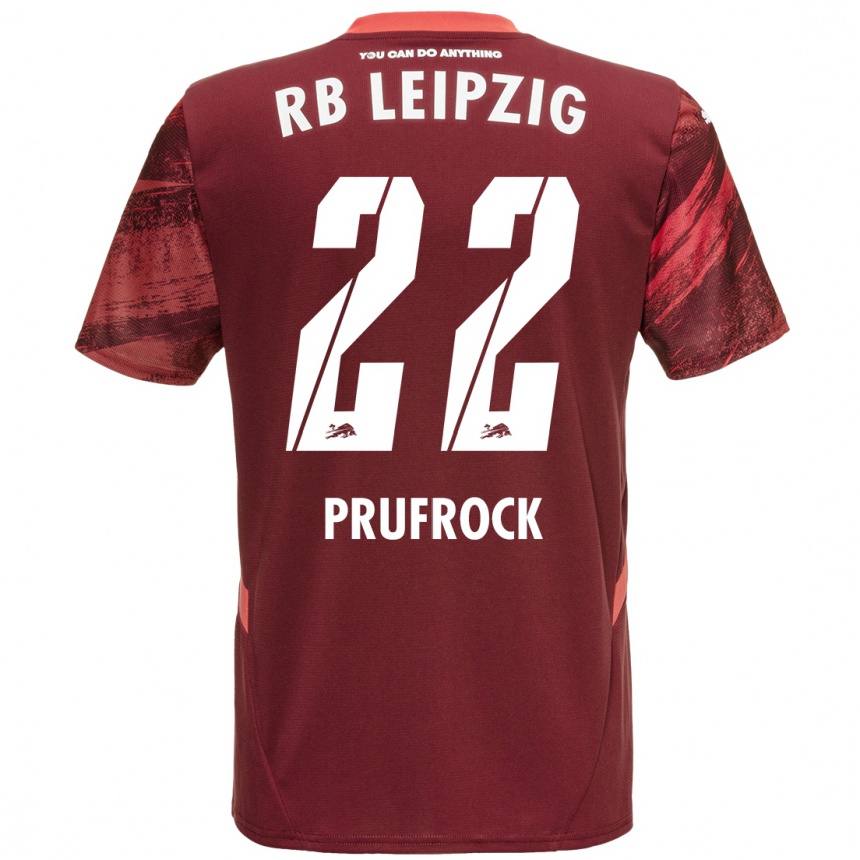 Niño Fútbol Camiseta Silas Prüfrock #22 Borgoña 2ª Equipación 2024/25 Argentina