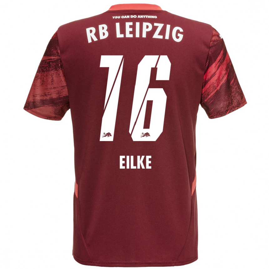 Niño Fútbol Camiseta Lennox Eilke #16 Borgoña 2ª Equipación 2024/25 Argentina