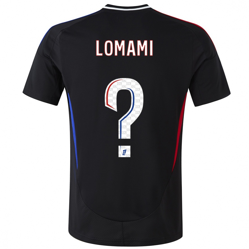 Niño Fútbol Camiseta Irvyn Lomami #0 Negro 2ª Equipación 2024/25 Argentina