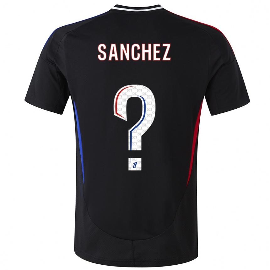 Niño Fútbol Camiseta Florent Sanchez #0 Negro 2ª Equipación 2024/25 Argentina