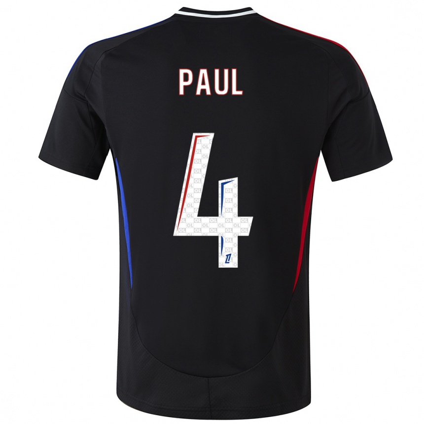 Niño Fútbol Camiseta Paul Akouokou #4 Negro 2ª Equipación 2024/25 Argentina