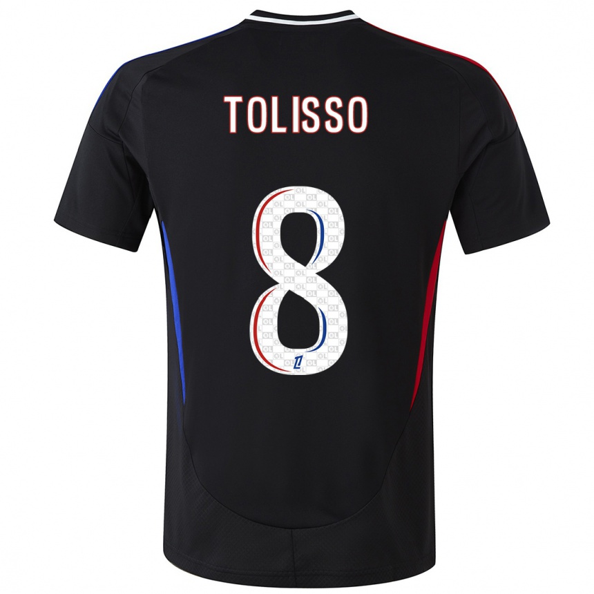 Niño Fútbol Camiseta Corentin Tolisso #8 Negro 2ª Equipación 2024/25 Argentina