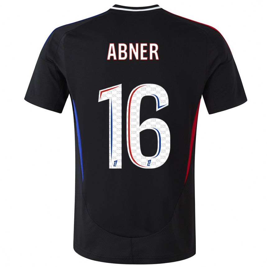 Niño Fútbol Camiseta Abner #16 Negro 2ª Equipación 2024/25 Argentina