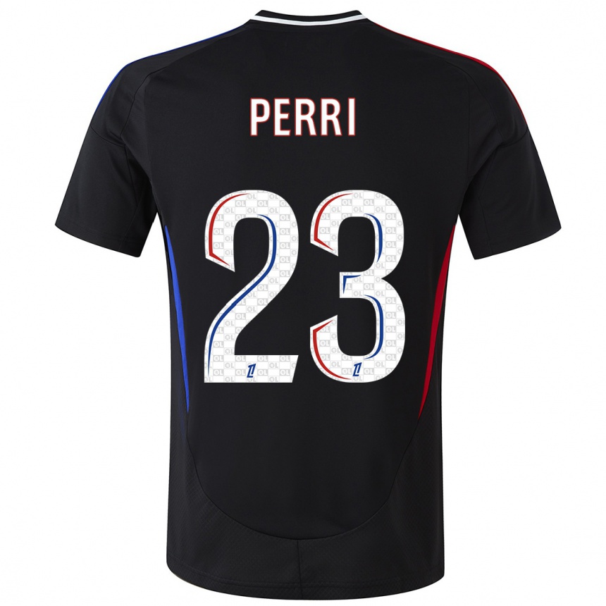 Niño Fútbol Camiseta Lucas Perri #23 Negro 2ª Equipación 2024/25 Argentina