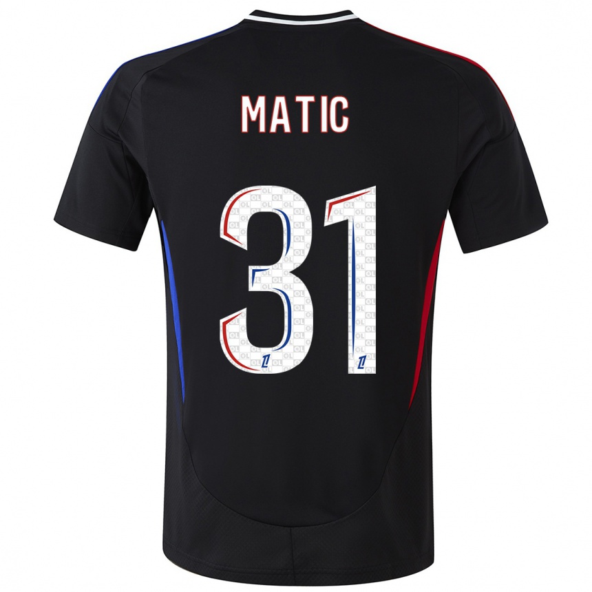 Niño Fútbol Camiseta Nemanja Matic #31 Negro 2ª Equipación 2024/25 Argentina