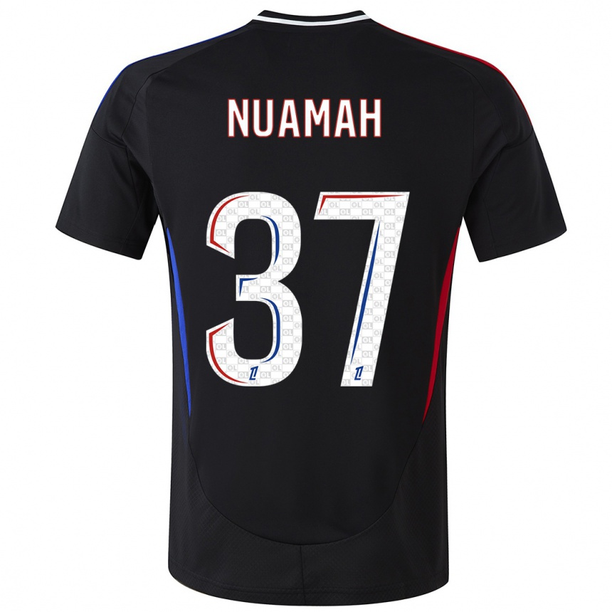 Niño Fútbol Camiseta Ernest Nuamah #37 Negro 2ª Equipación 2024/25 Argentina