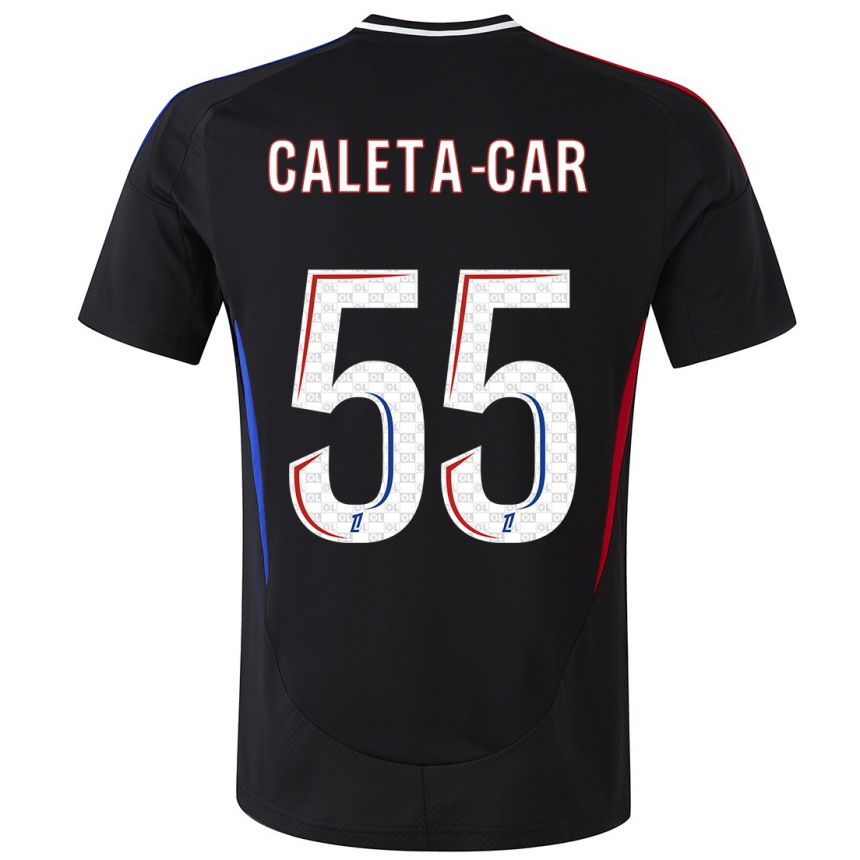 Niño Fútbol Camiseta Duje Caleta-Car #55 Negro 2ª Equipación 2024/25 Argentina