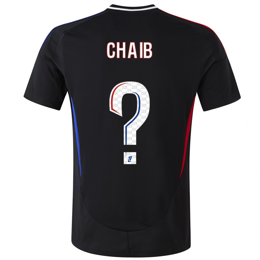 Niño Fútbol Camiseta Yacine Chaib #0 Negro 2ª Equipación 2024/25 Argentina