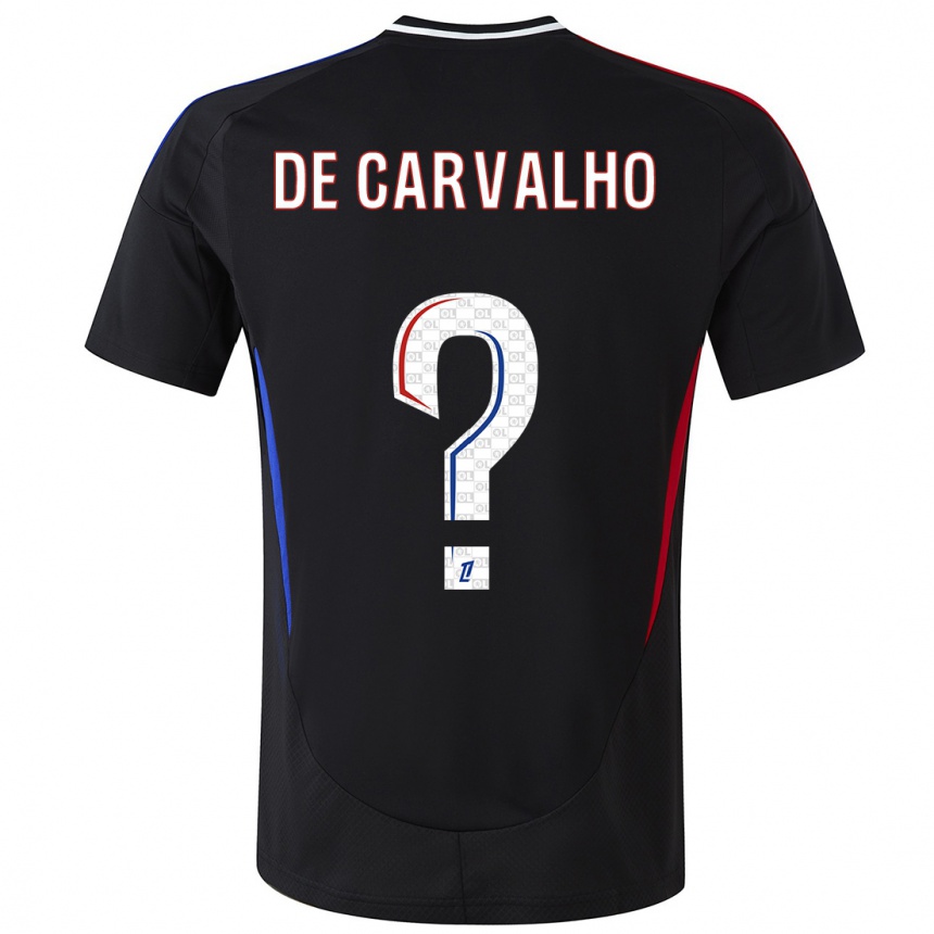 Niño Fútbol Camiseta Mathys De Carvalho #0 Negro 2ª Equipación 2024/25 Argentina