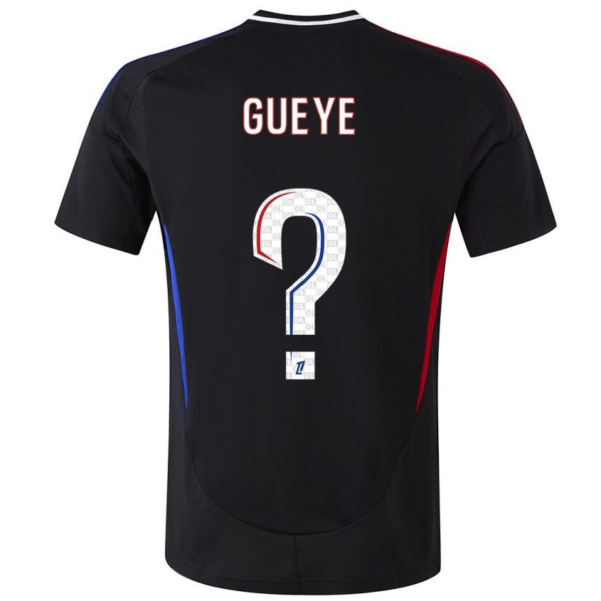 Niño Fútbol Camiseta Thiema Gueye #0 Negro 2ª Equipación 2024/25 Argentina