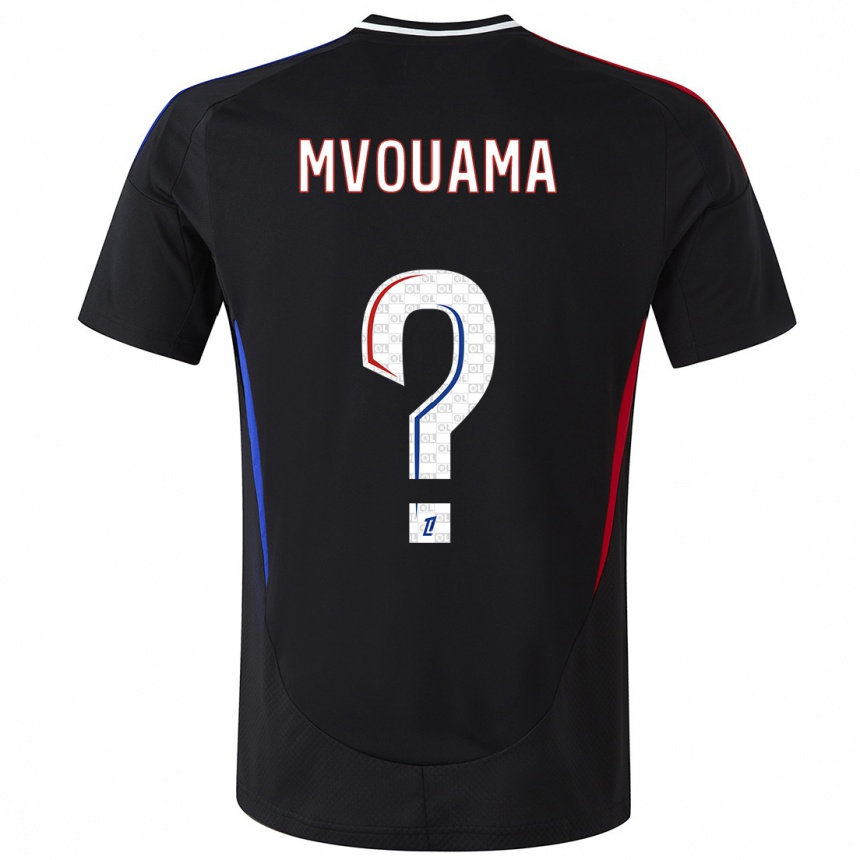 Niño Fútbol Camiseta Olivier Mvouama #0 Negro 2ª Equipación 2024/25 Argentina