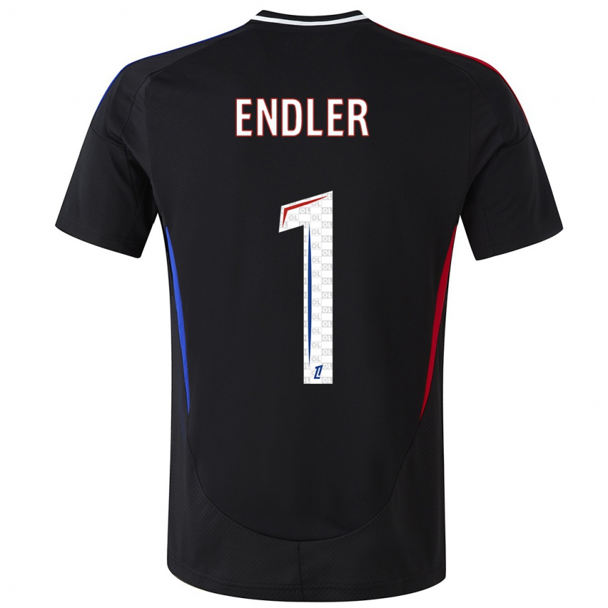 Niño Fútbol Camiseta Christiane Endler #1 Negro 2ª Equipación 2024/25 Argentina