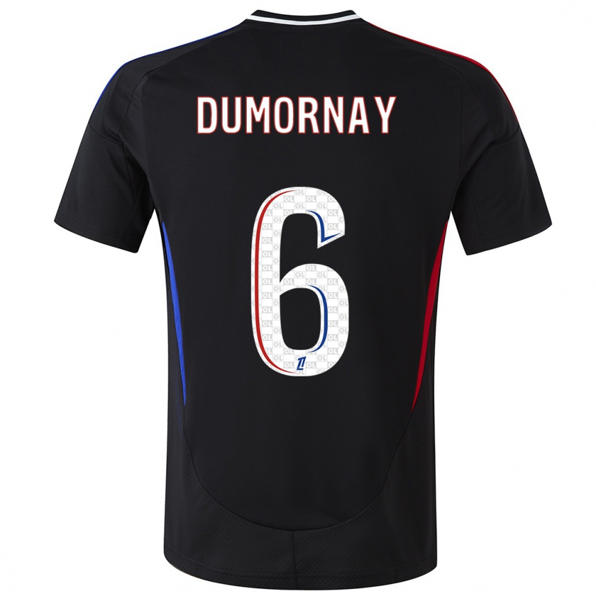 Niño Fútbol Camiseta Melchie Dumornay #6 Negro 2ª Equipación 2024/25 Argentina