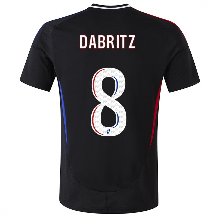 Niño Fútbol Camiseta Sara Däbritz #8 Negro 2ª Equipación 2024/25 Argentina