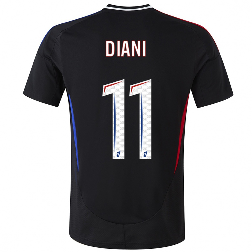 Niño Fútbol Camiseta Kadidiatou Diani #11 Negro 2ª Equipación 2024/25 Argentina