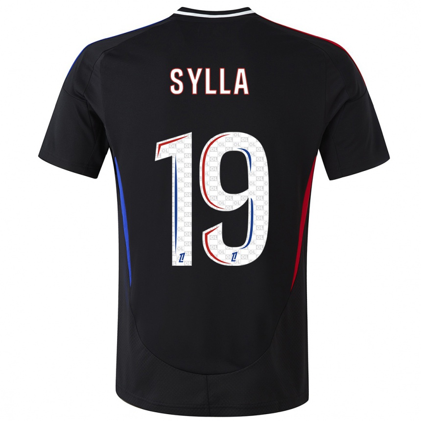 Niño Fútbol Camiseta Kysha Sylla #19 Negro 2ª Equipación 2024/25 Argentina