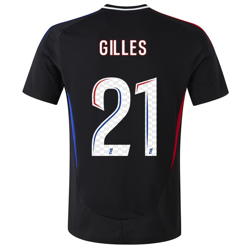 Niño Fútbol Camiseta Vanessa Gilles #21 Negro 2ª Equipación 2024/25 Argentina