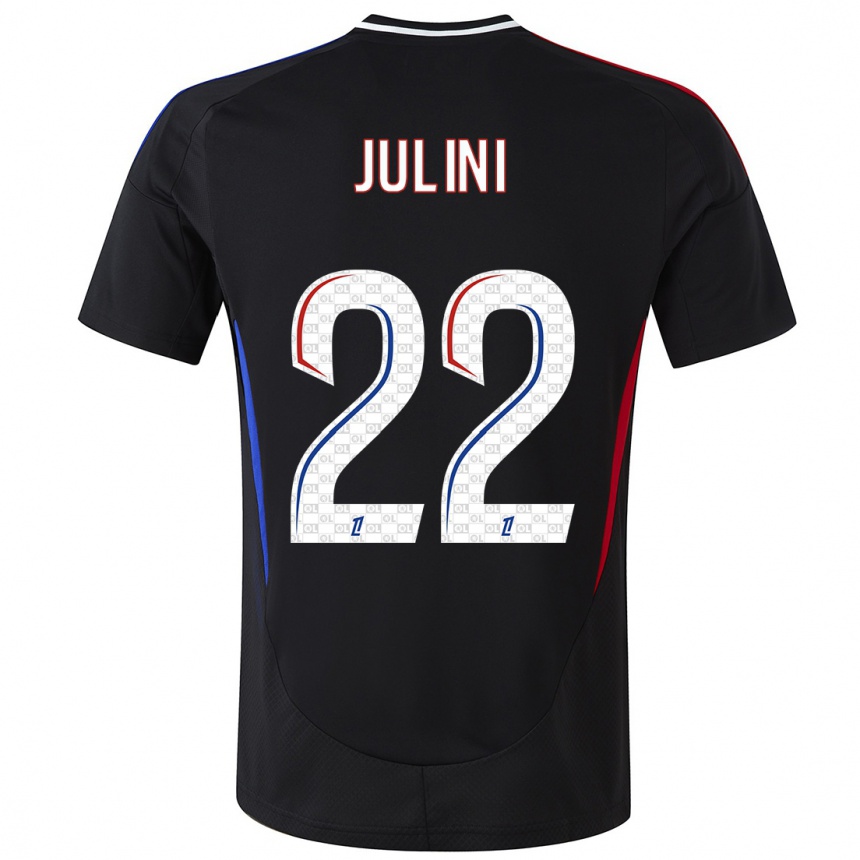 Niño Fútbol Camiseta Sally Julini #22 Negro 2ª Equipación 2024/25 Argentina