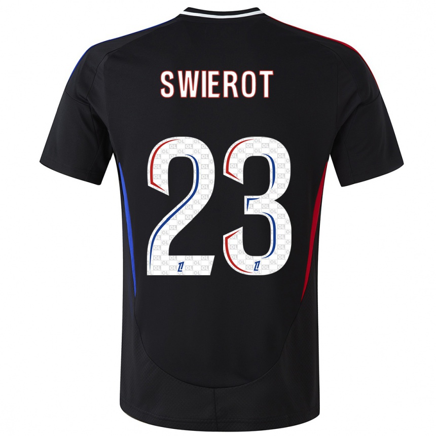 Niño Fútbol Camiseta Julie Swierot #23 Negro 2ª Equipación 2024/25 Argentina