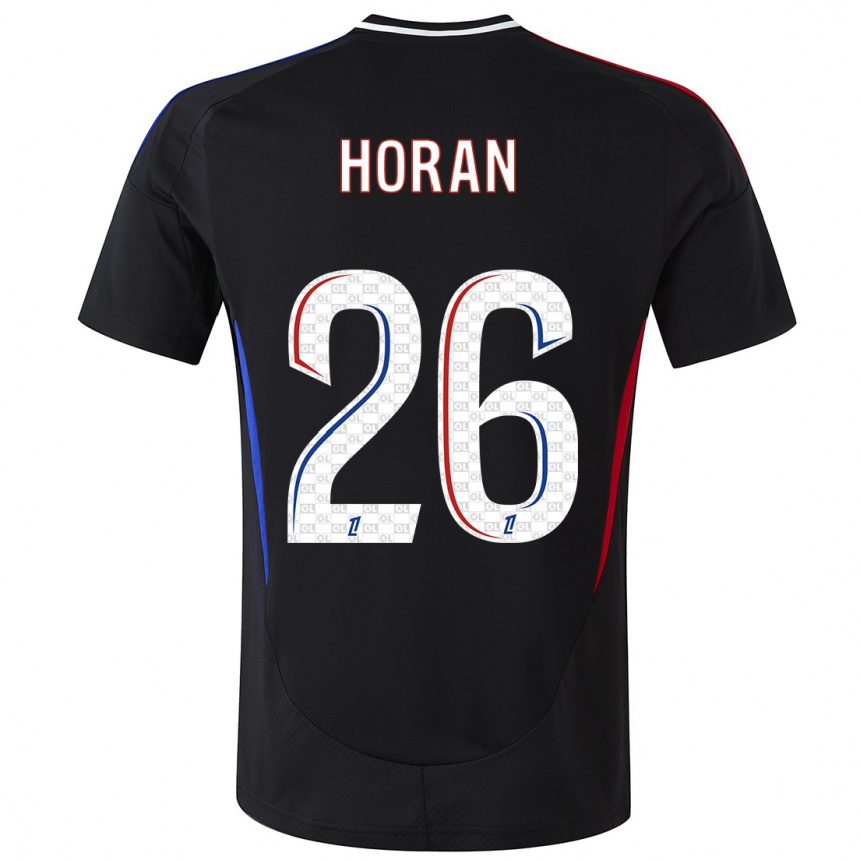 Niño Fútbol Camiseta Lindsey Horan #26 Negro 2ª Equipación 2024/25 Argentina