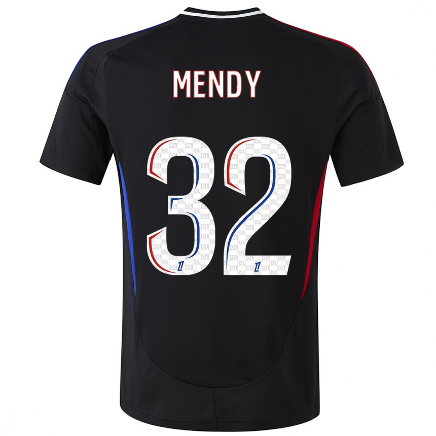 Niño Fútbol Camiseta Maeline Mendy #32 Negro 2ª Equipación 2024/25 Argentina