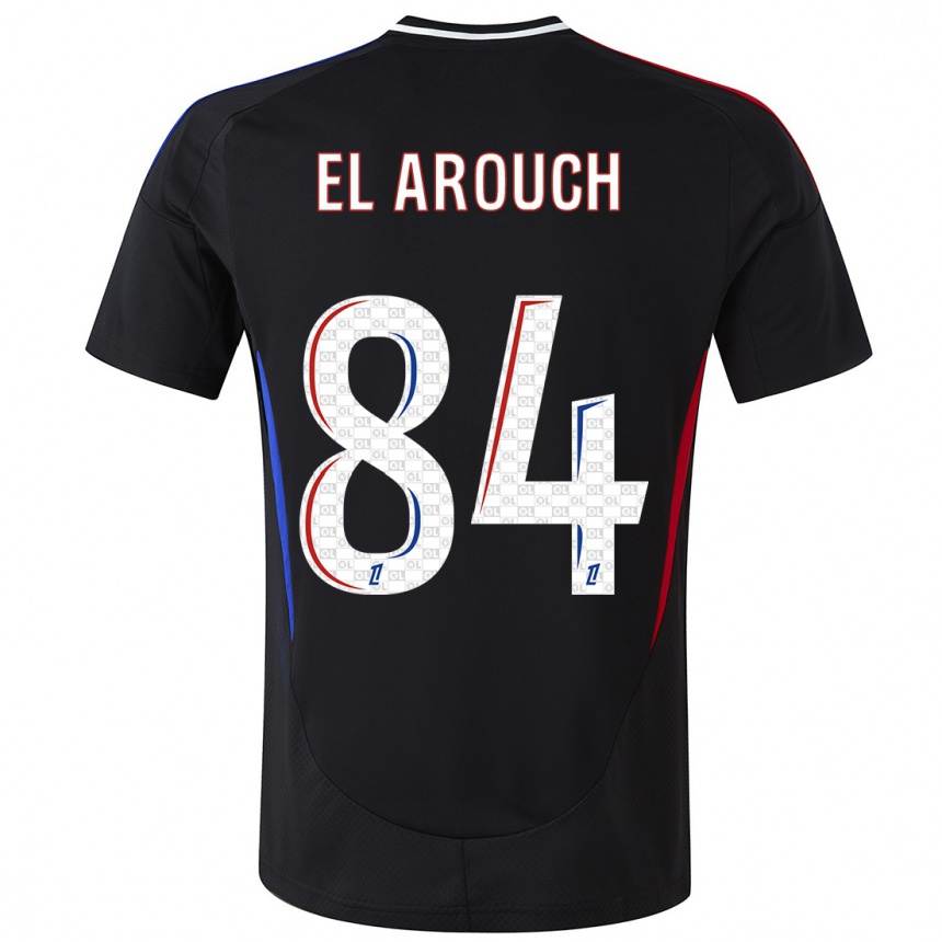 Niño Fútbol Camiseta Mohamed El Arouch #84 Negro 2ª Equipación 2024/25 Argentina